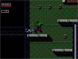 In game image of Incredible Hulk, The on the Sega Master System.