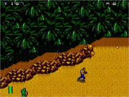 In game image of Mercs on the Sega Master System.