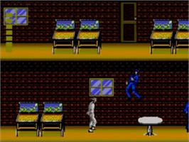 In game image of Michael Jackson's Moonwalker on the Sega Master System.