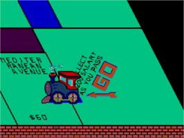 In game image of Monopoly on the Sega Master System.
