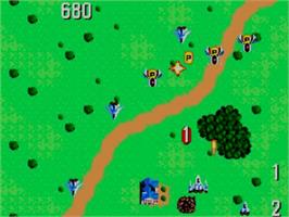 In game image of Power Strike on the Sega Master System.