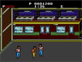 In game image of Renegade on the Sega Master System.