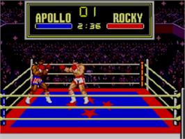 In game image of Rocky on the Sega Master System.