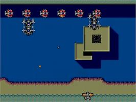 In game image of Scramble Spirits on the Sega Master System.