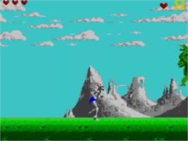 In game image of Shadow of the Beast on the Sega Master System.