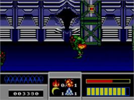 In game image of Space Gun on the Sega Master System.