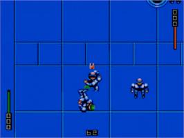 In game image of Speedball 2: Brutal Deluxe on the Sega Master System.