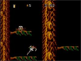 In game image of Strider 2 on the Sega Master System.