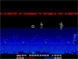 In game image of Terminator 2 - Judgment Day on the Sega Master System.