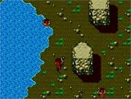 In game image of Time Soldiers on the Sega Master System.