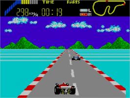 In game image of World Grand Prix on the Sega Master System.