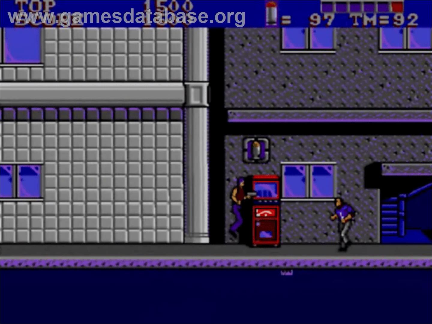 E-SWAT: City Under Siege - Sega Master System - Artwork - In Game