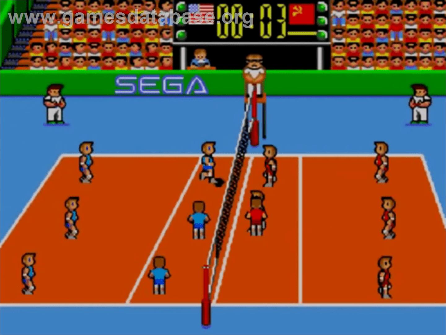 Great Volleyball - Sega Master System - Artwork - In Game