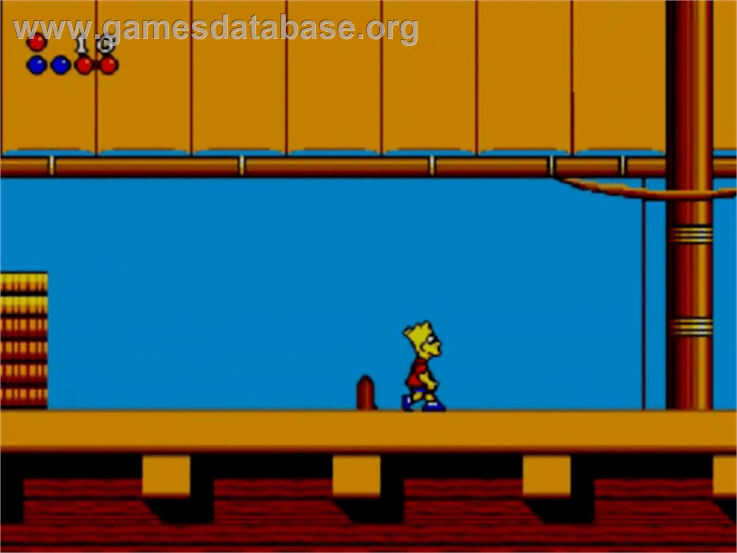 Simpsons: Bart vs. the World - Sega Master System - Artwork - In Game