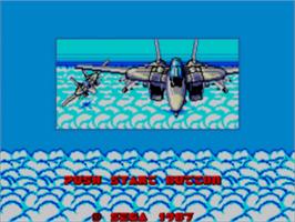 Title screen of After Burner on the Sega Master System.
