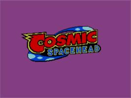 Title screen of Cosmic Spacehead on the Sega Master System.
