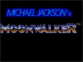 Title screen of Michael Jackson's Moonwalker on the Sega Master System.