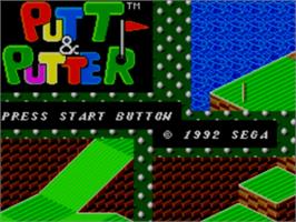 Title screen of Putt & Putter on the Sega Master System.