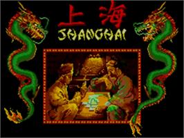 Title screen of Shanghai on the Sega Master System.
