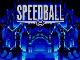 Title screen of Speedball 2: Brutal Deluxe on the Sega Master System.