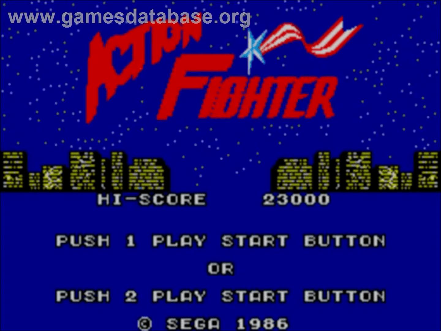 Action Fighter - Sega Master System - Artwork - Title Screen