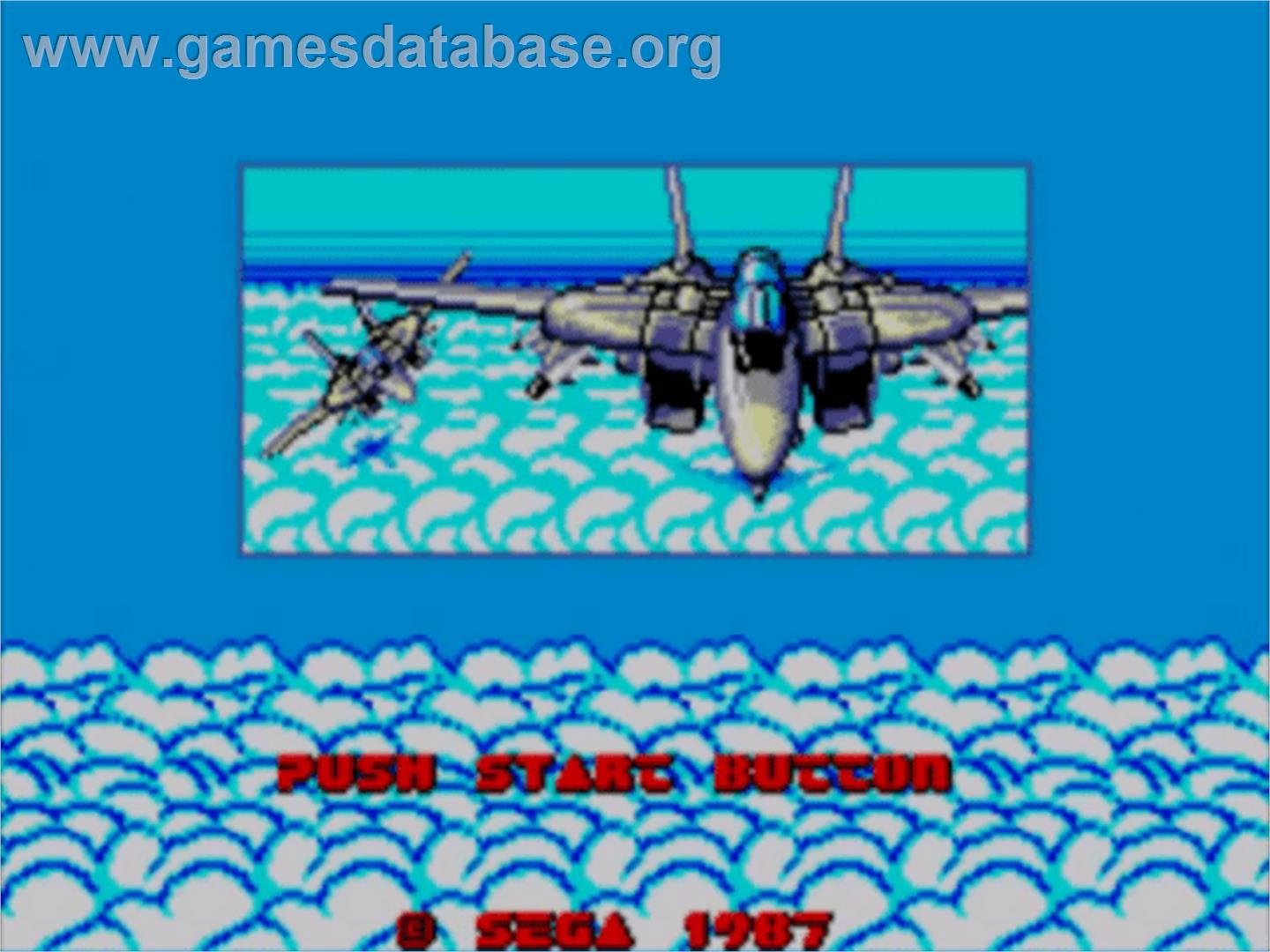 After Burner - Sega Master System - Artwork - Title Screen