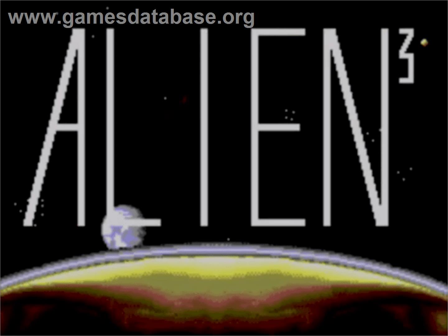 Alien³ - Sega Master System - Artwork - Title Screen