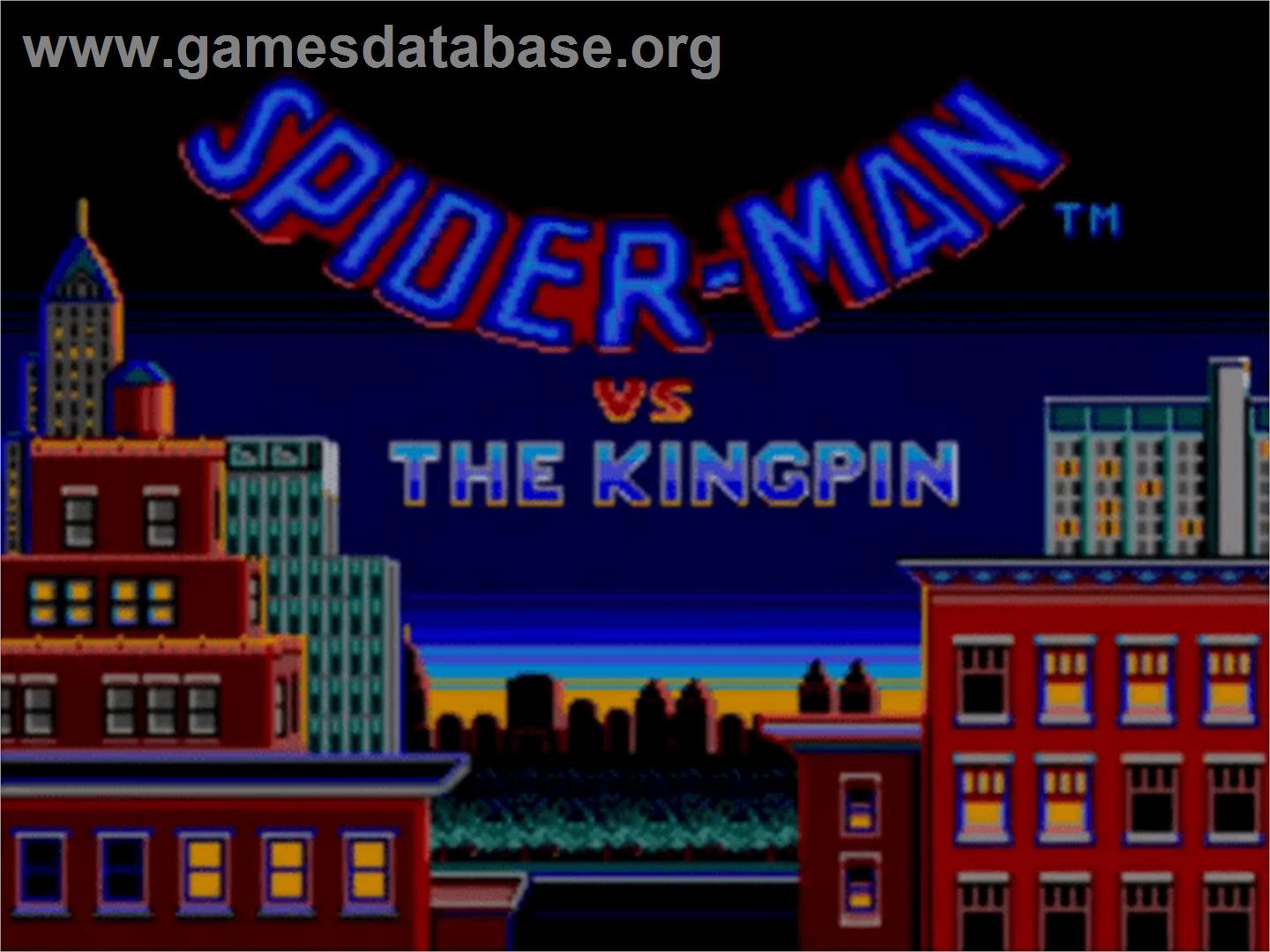 Amazing Spider-Man vs. The Kingpin - Sega Master System - Artwork - Title Screen