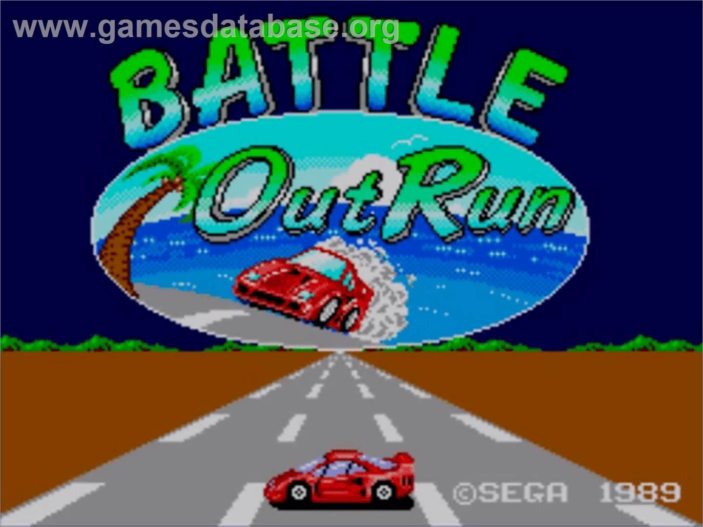Battle Out Run - Sega Master System - Artwork - Title Screen