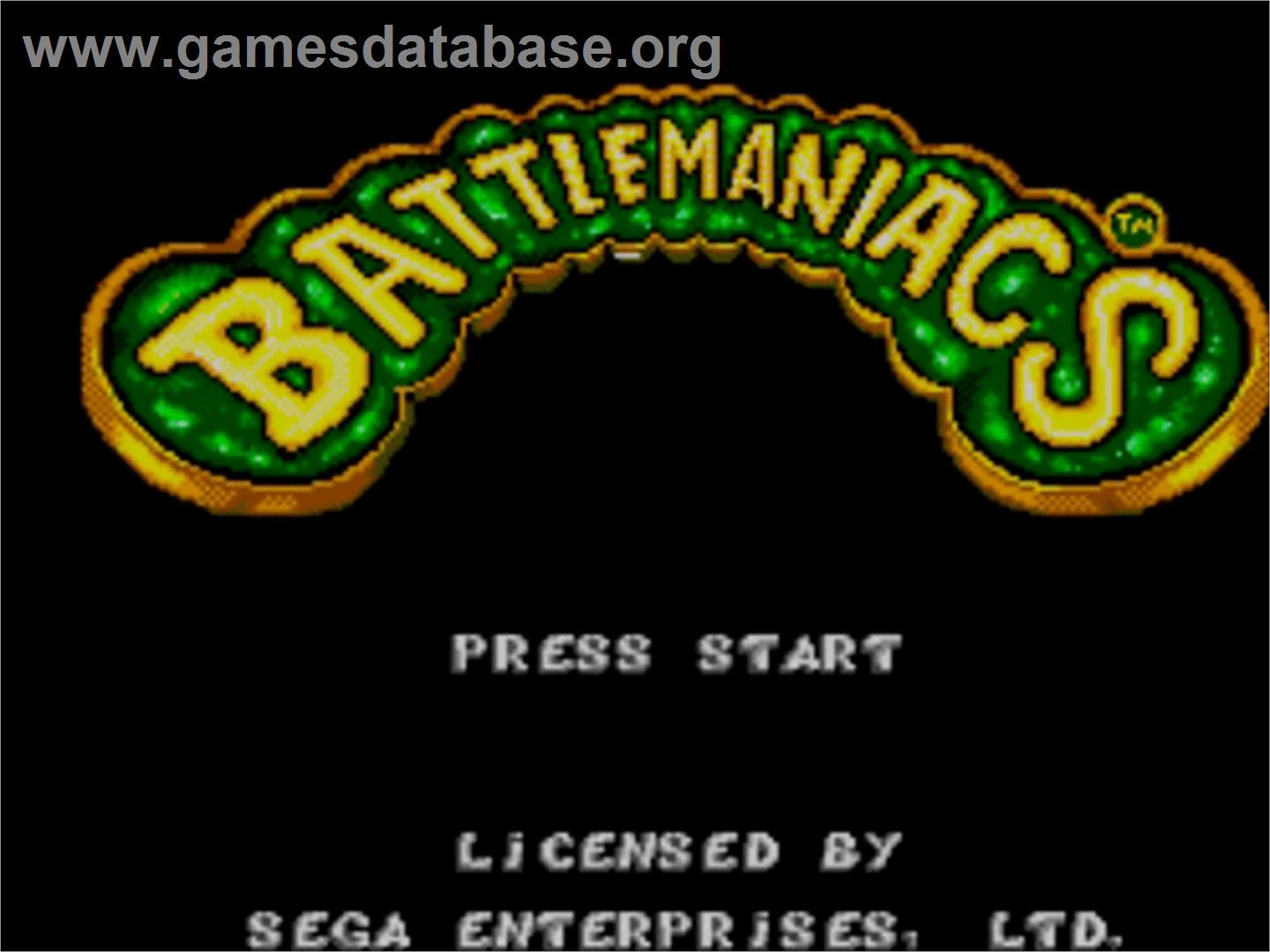 Battle Toads in Battlemaniacs - Sega Master System - Artwork - Title Screen