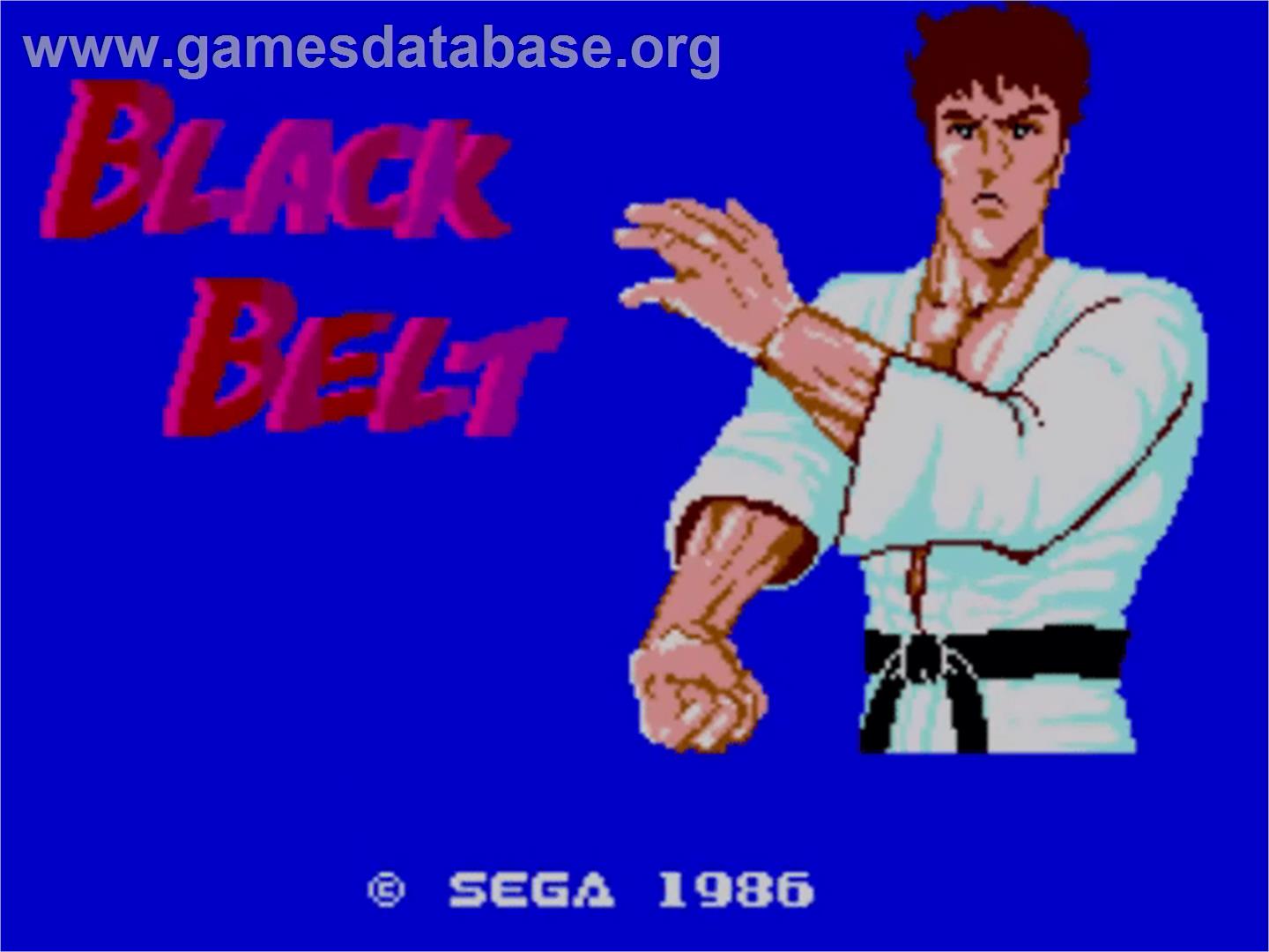 Black Belt - Sega Master System - Artwork - Title Screen