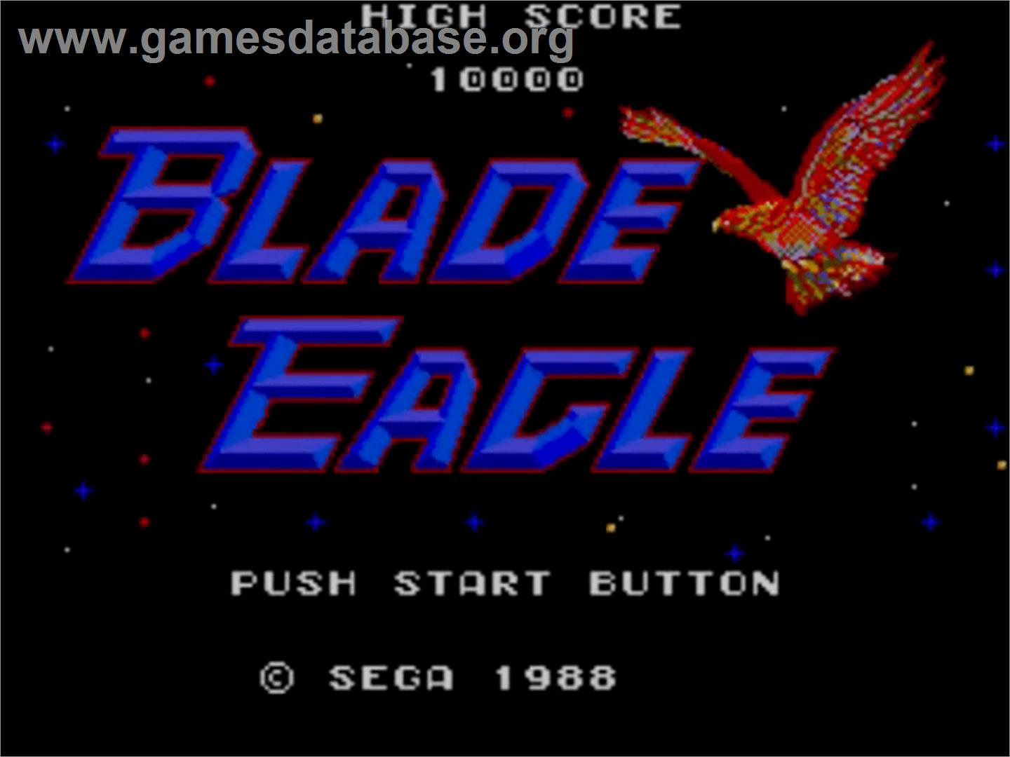 Blade Eagle 3D - Sega Master System - Artwork - Title Screen