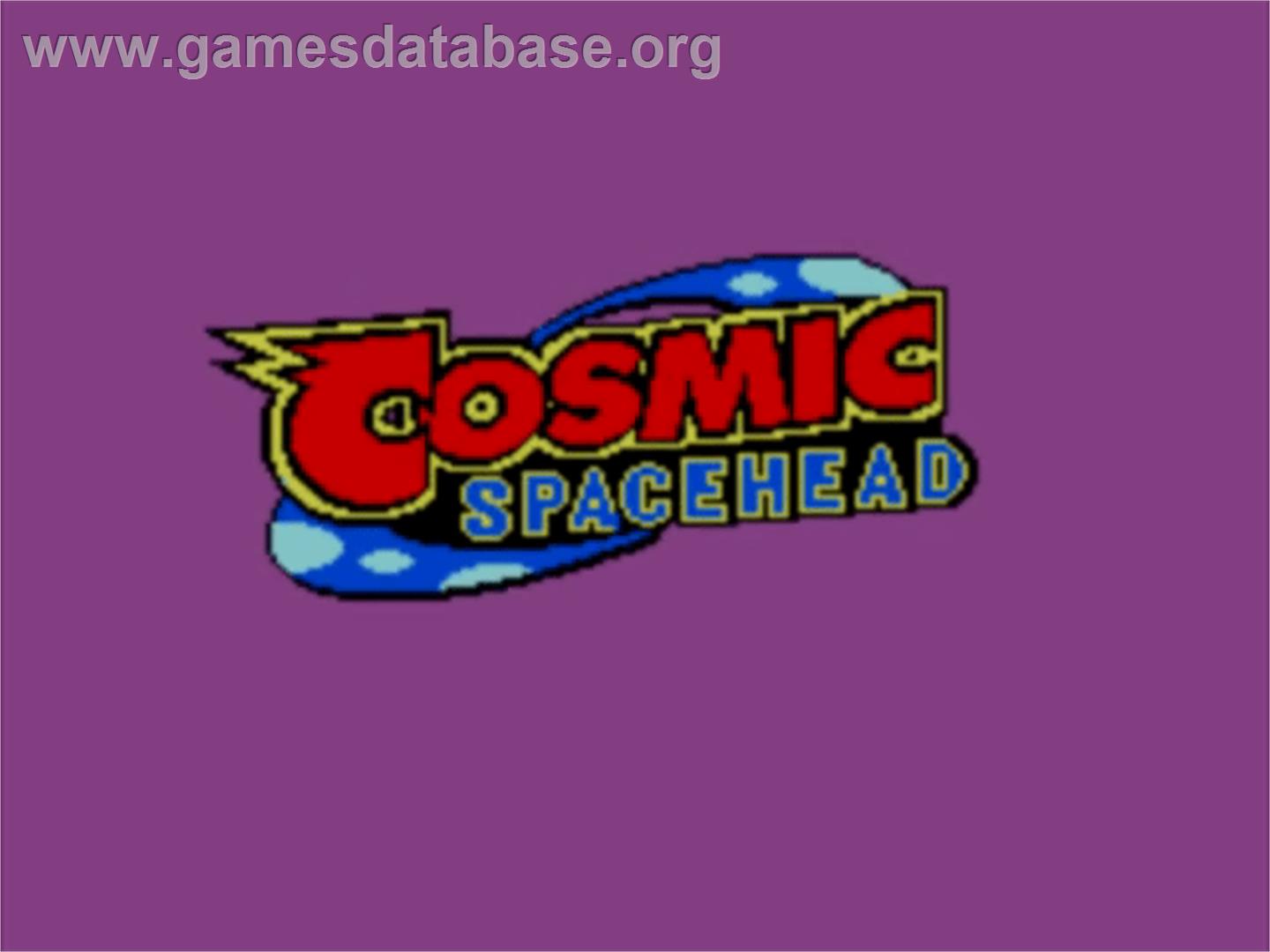 Cosmic Spacehead - Sega Master System - Artwork - Title Screen