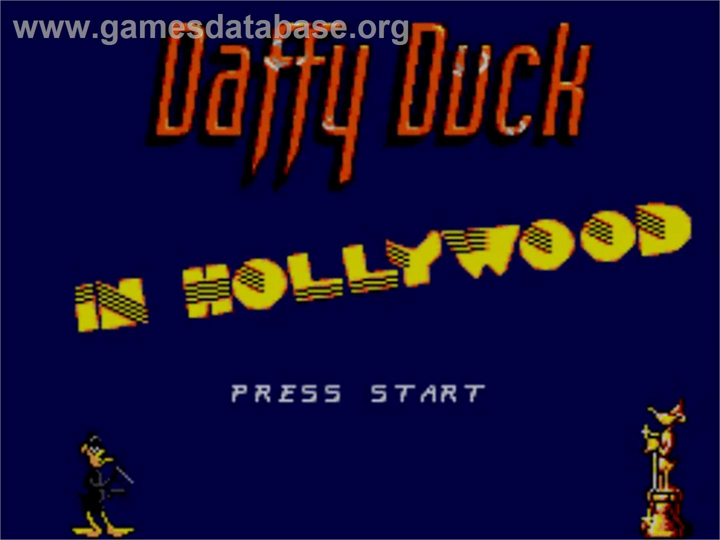 Daffy Duck in Hollywood - Sega Master System - Artwork - Title Screen