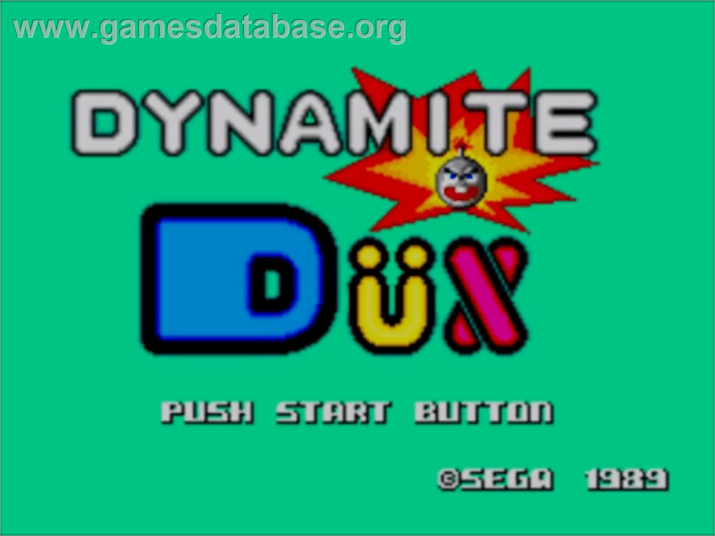Dynamite Dux - Sega Master System - Artwork - Title Screen