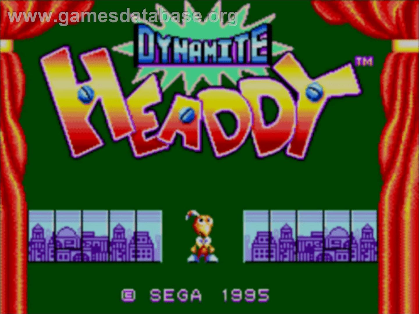 Dynamite Headdy - Sega Master System - Artwork - Title Screen