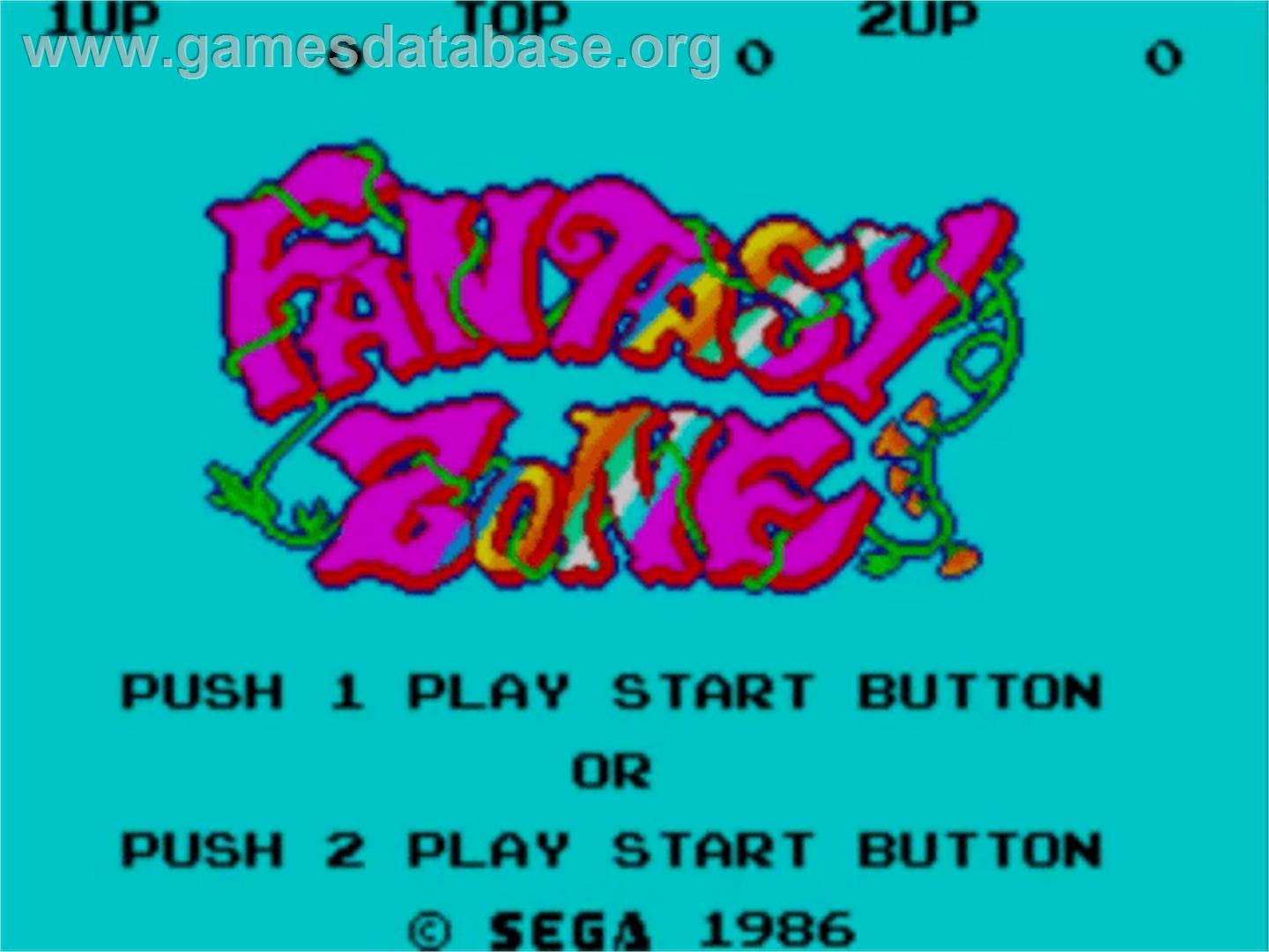Fantasy Zone: The Maze - Sega Master System - Artwork - Title Screen
