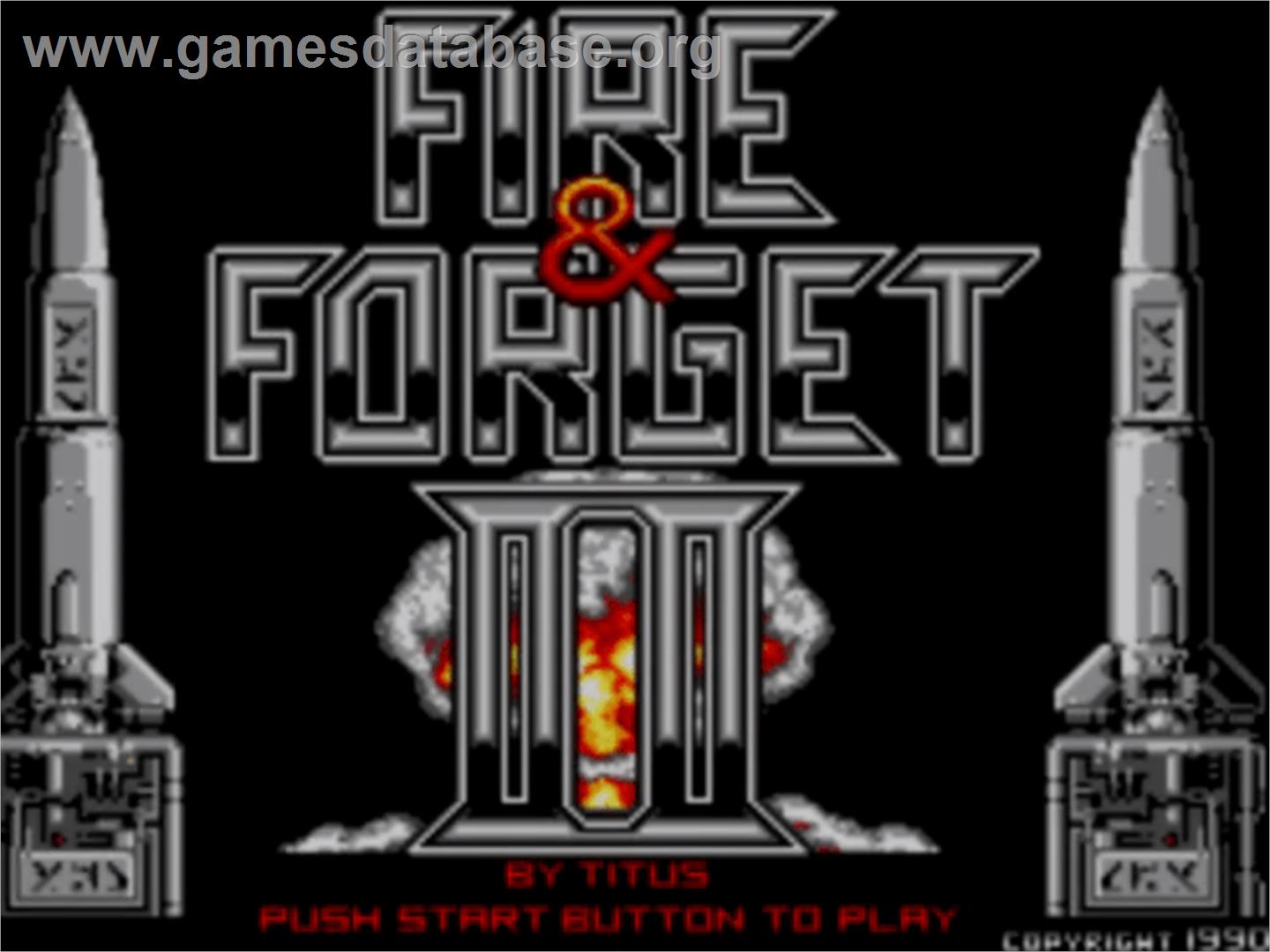 Fire and Forget 2: The Death Convoy - Sega Master System - Artwork - Title Screen