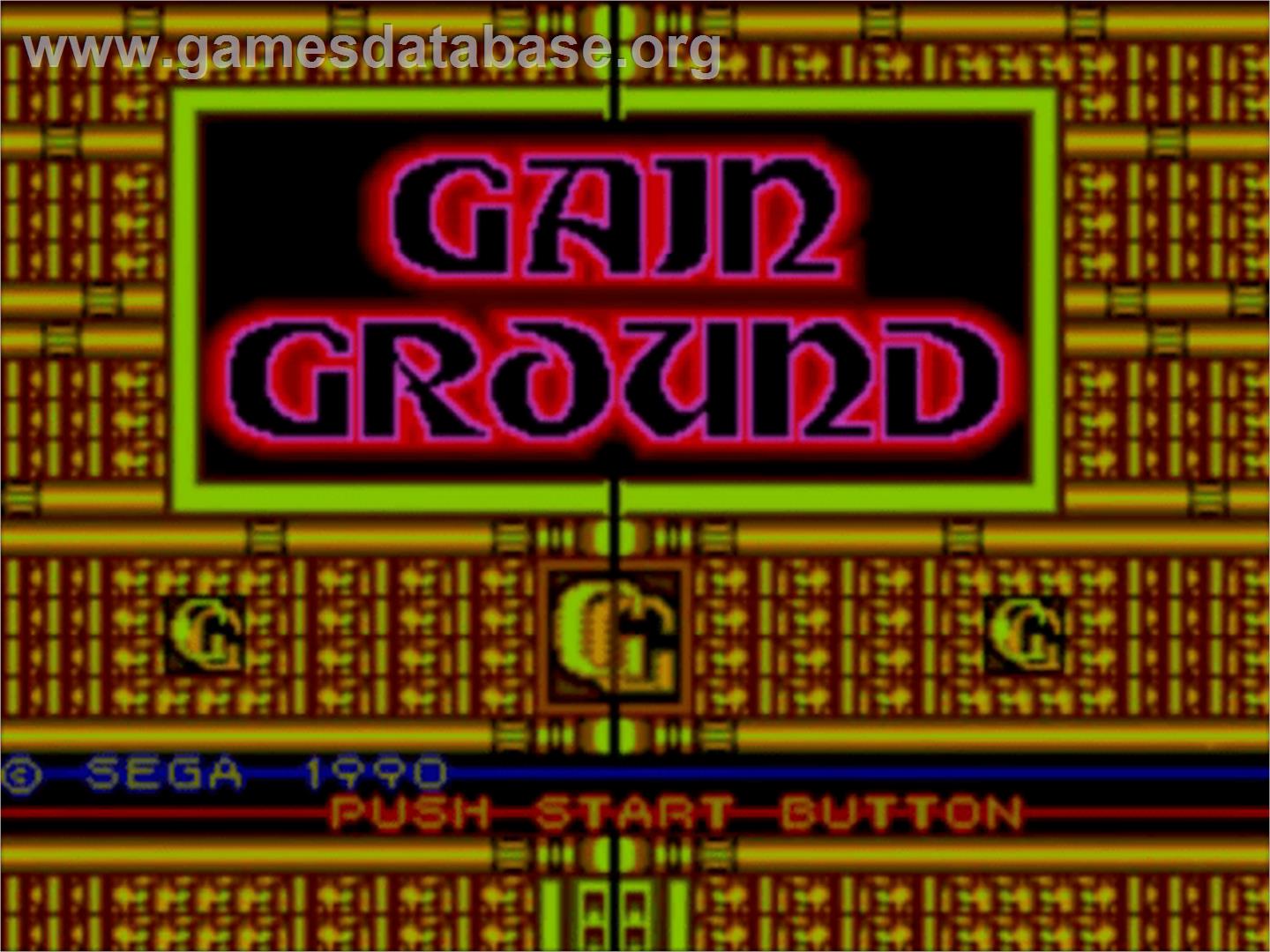 Gain Ground - Sega Master System - Artwork - Title Screen