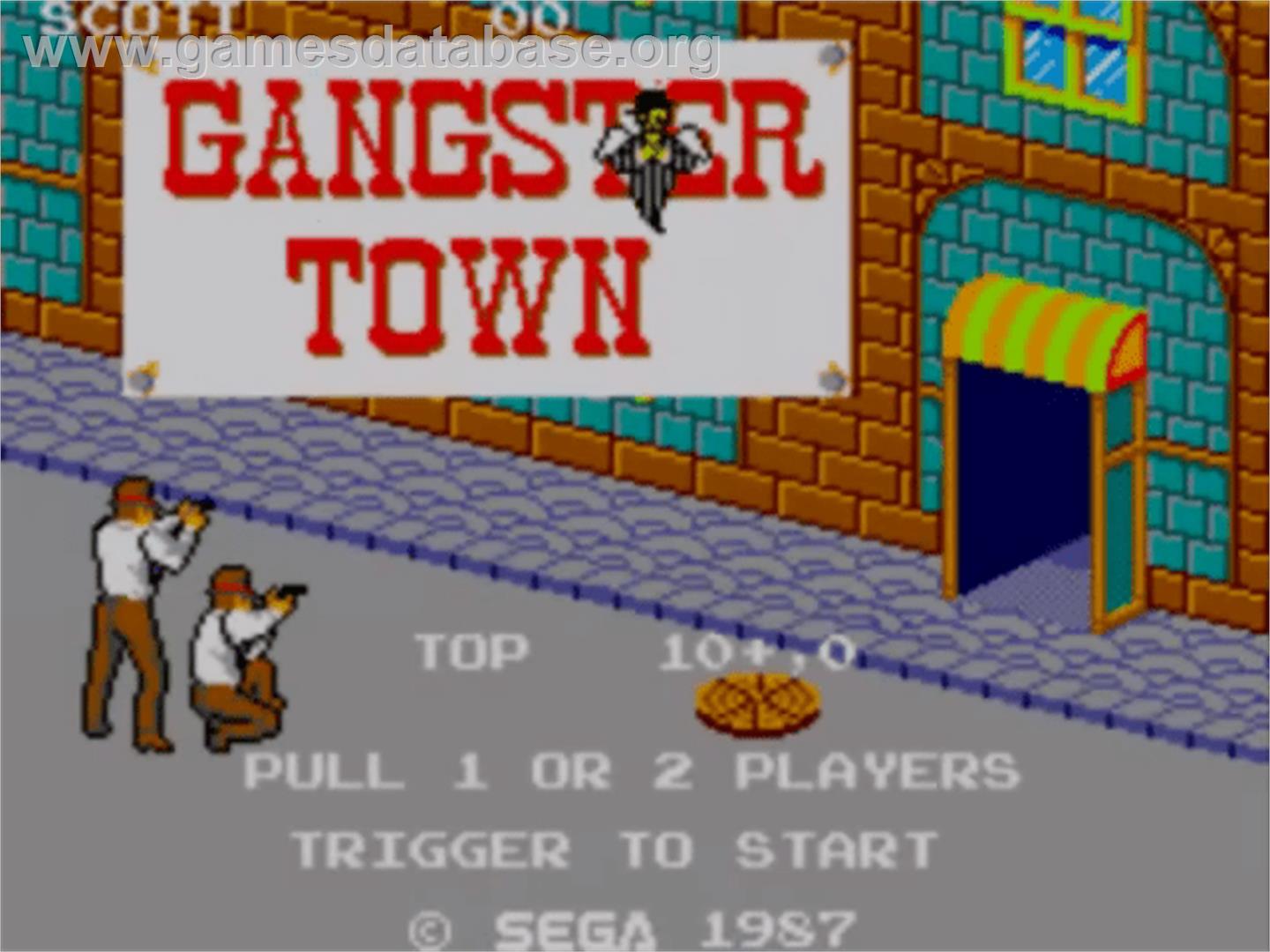 Gangster Town - Sega Master System - Artwork - Title Screen