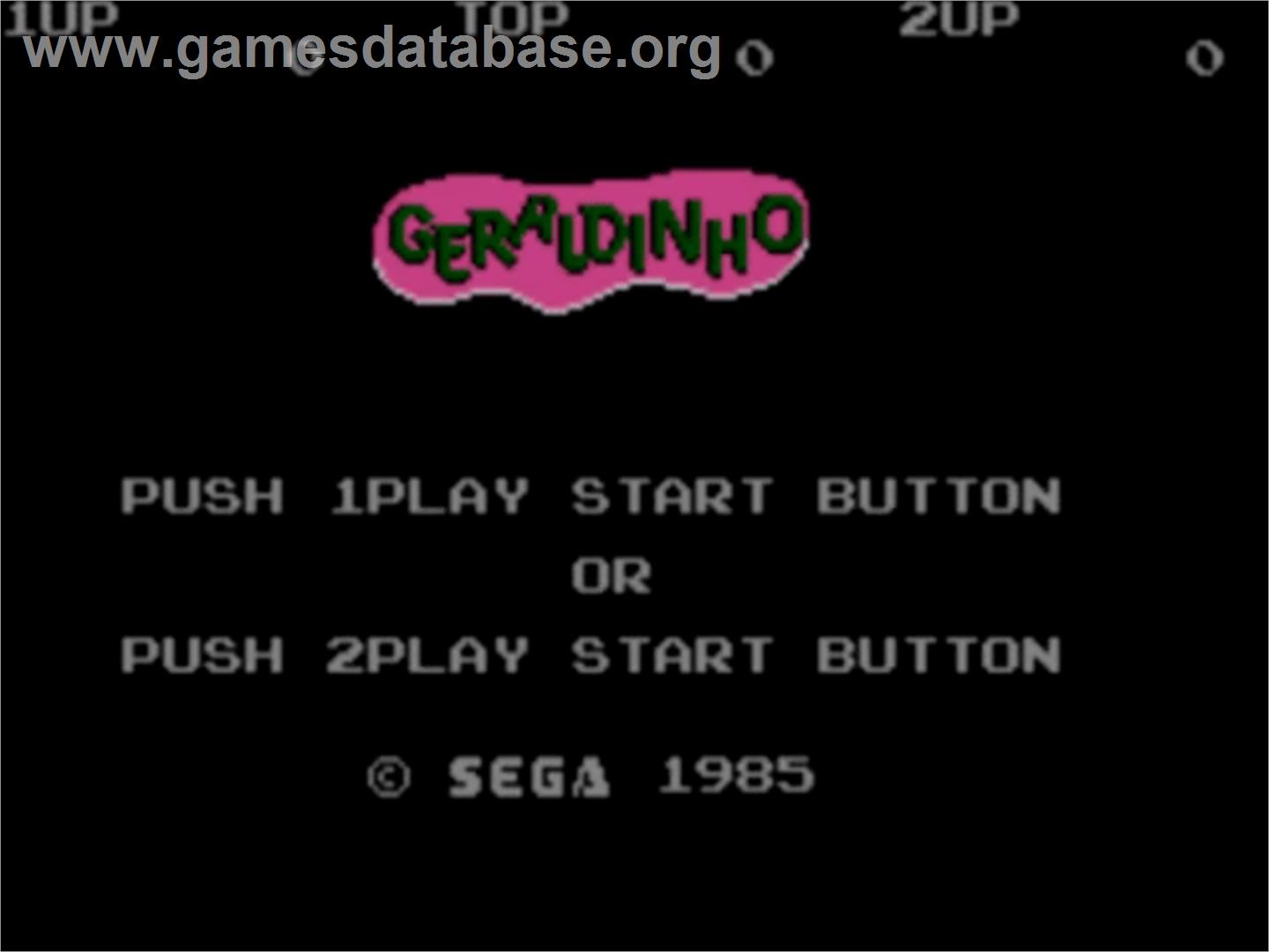 Geraldinho - Sega Master System - Artwork - Title Screen