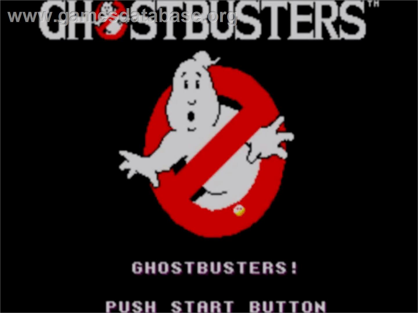 Ghostbusters - Sega Master System - Artwork - Title Screen