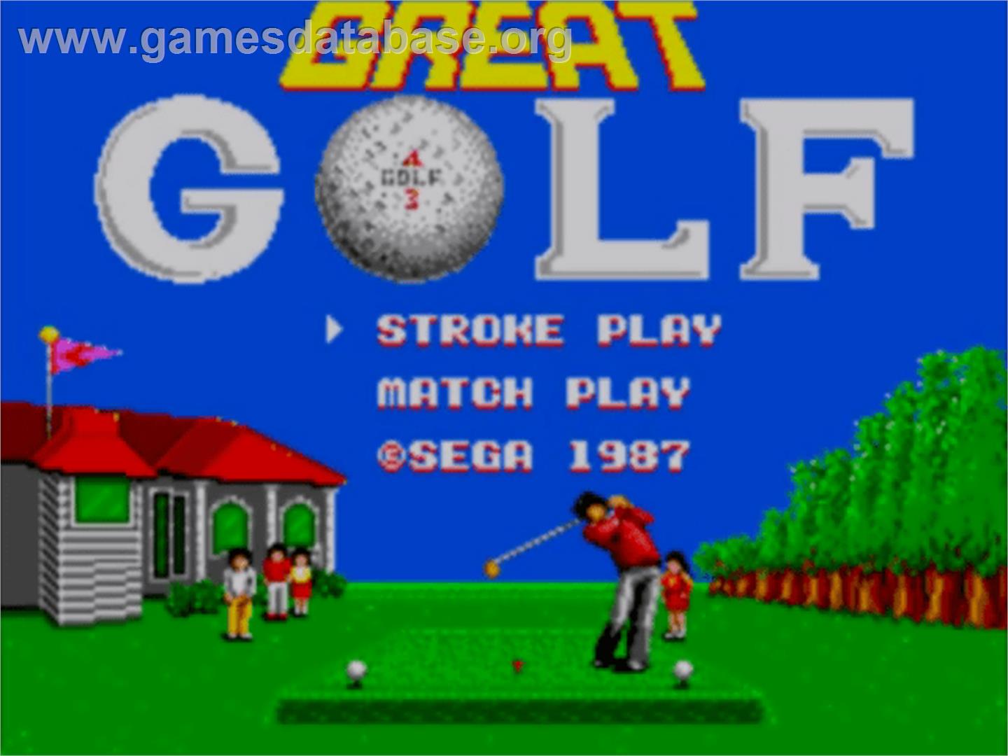 Great Golf - Sega Master System - Artwork - Title Screen
