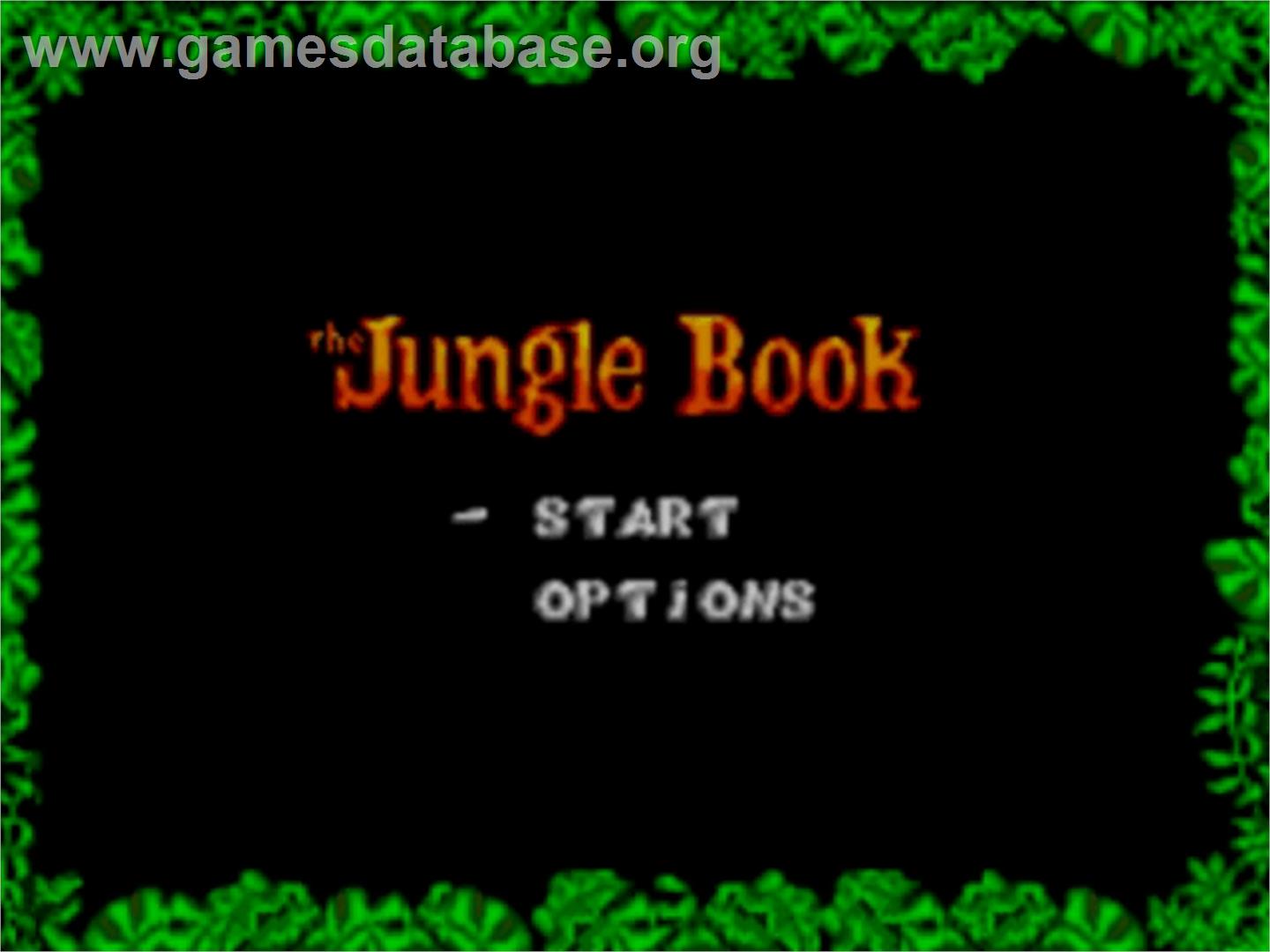 Jungle Book, The - Sega Master System - Artwork - Title Screen