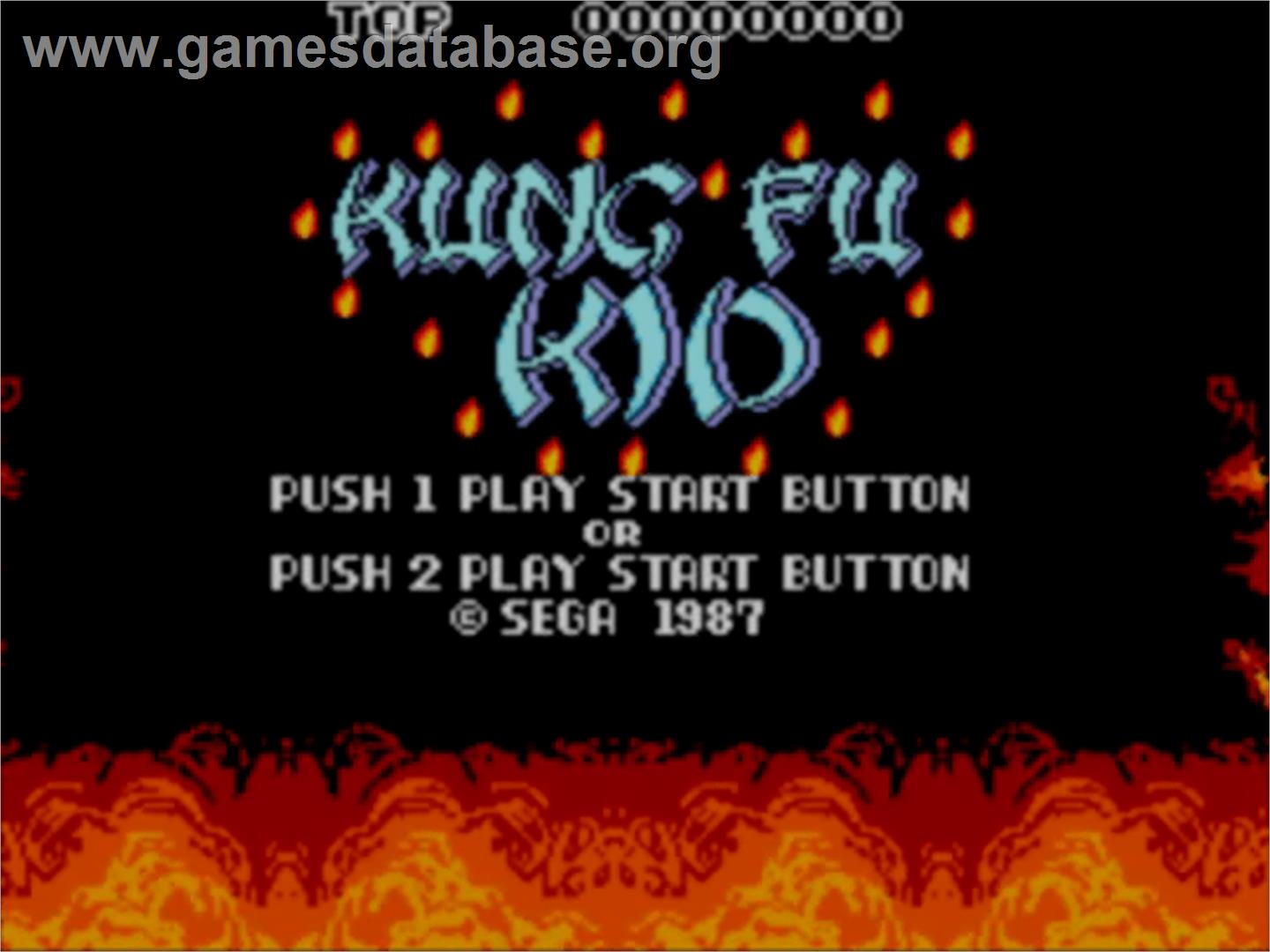 Kung Fu Kid - Sega Master System - Artwork - Title Screen