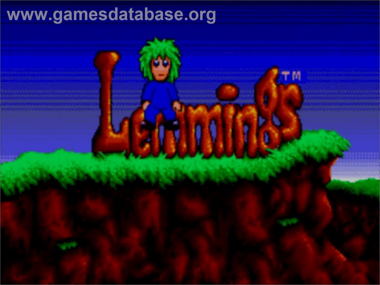 Lemmings - Sega Master System - Artwork - Title Screen