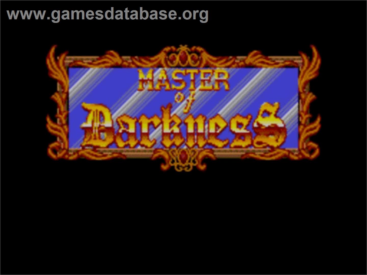 Master of Darkness - Sega Master System - Artwork - Title Screen