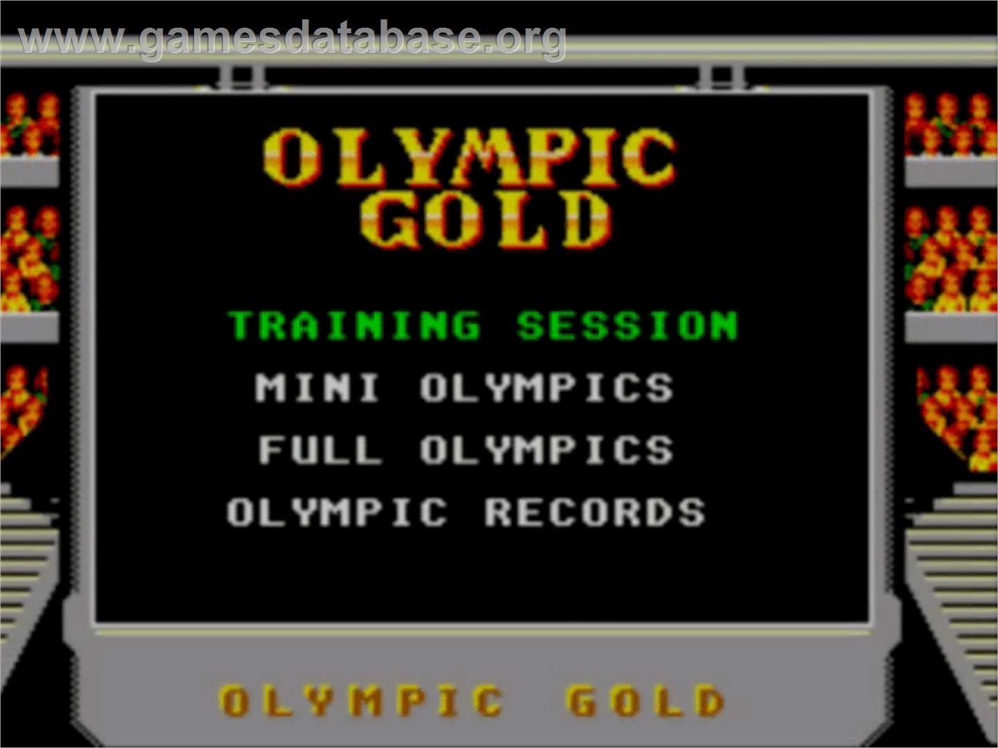 Olympic Gold: Barcelona '92 - Sega Master System - Artwork - Title Screen