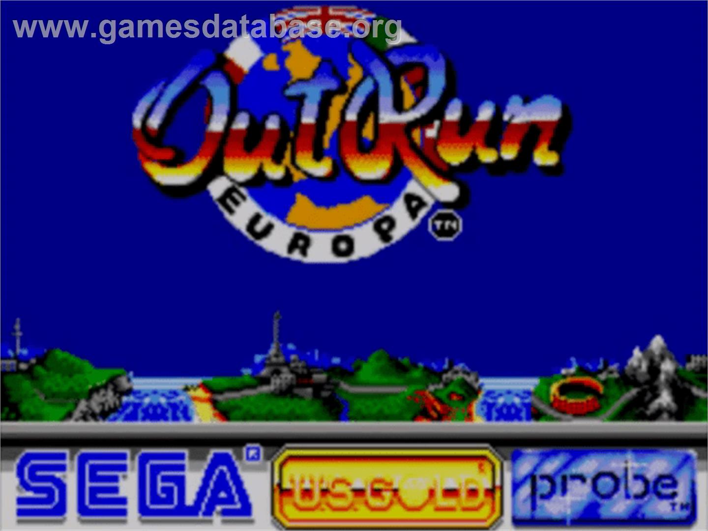 Out Run Europa - Sega Master System - Artwork - Title Screen