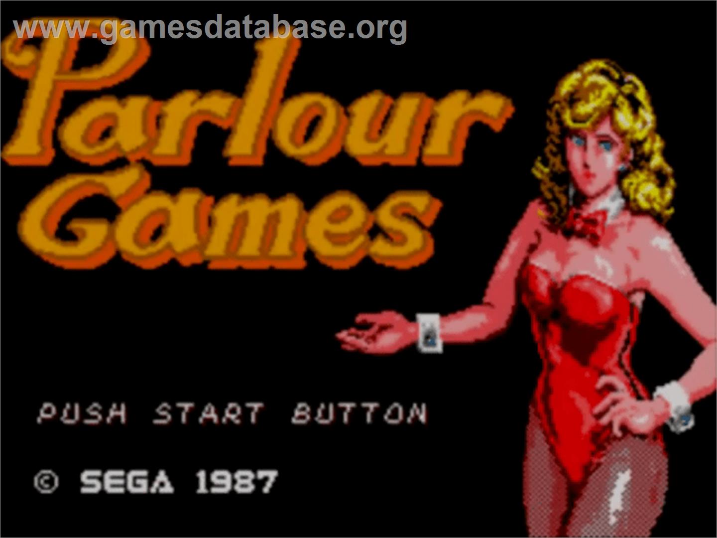 Parlour Games - Sega Master System - Artwork - Title Screen